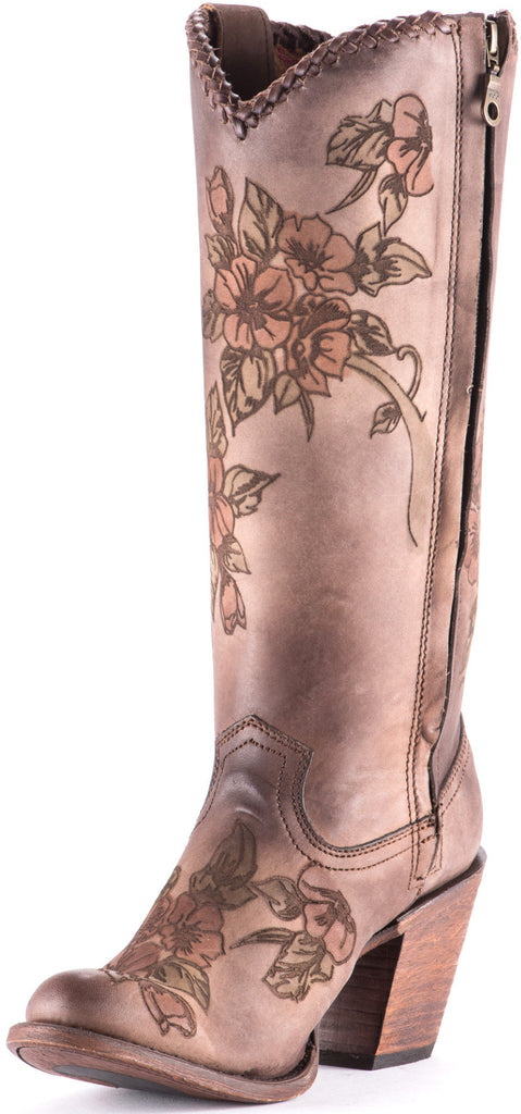 Cowgirl boots top with flowers
